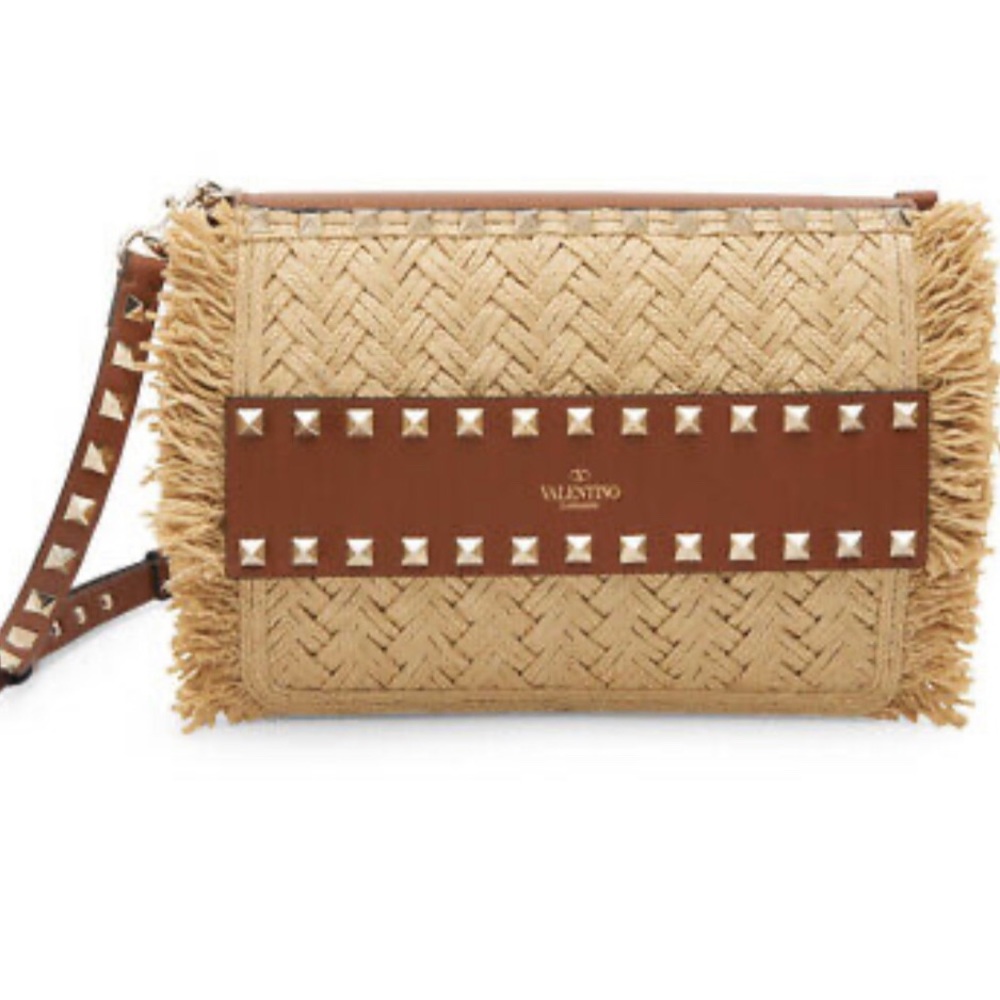 ❌SOLD❌BRAND NEW 2022 Valentino Garavani Raffia Rockstud